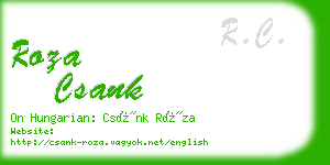 roza csank business card